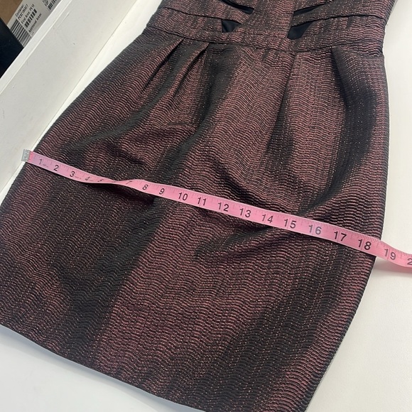 NWT holiday party dress sparkly strapless bustier sweetheart neckline mesh area - Picture 5 of 14